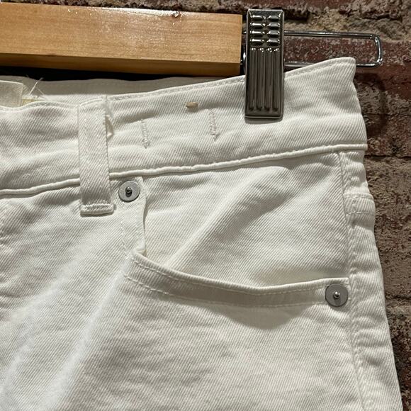 Madewell The '90s Straight Crop Jean Size 25 in Tile White - Picture 6 of 10